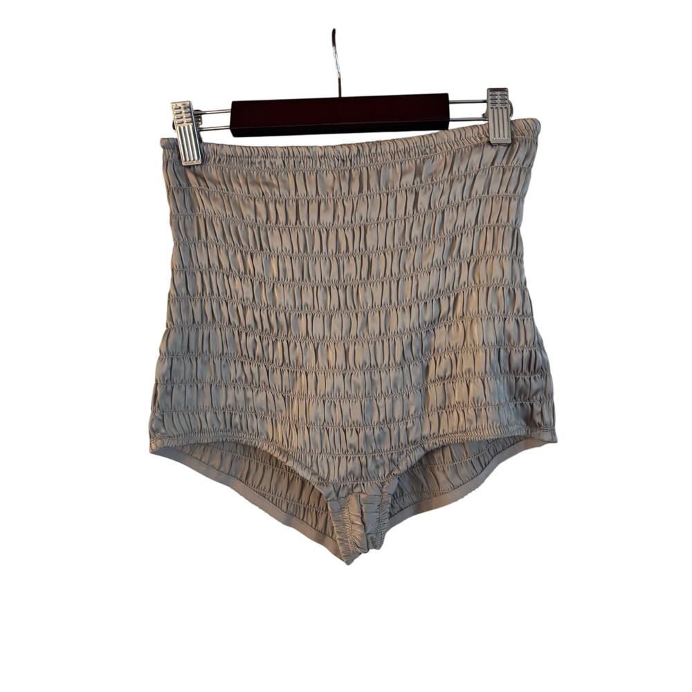 Free People Intimately Ruched Shorties Gray Size XS NWOT High Rise Micro